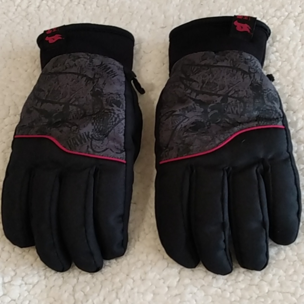 Tony Hawk Kids Winter Gloves –‎ Black/Grey – Size M/L